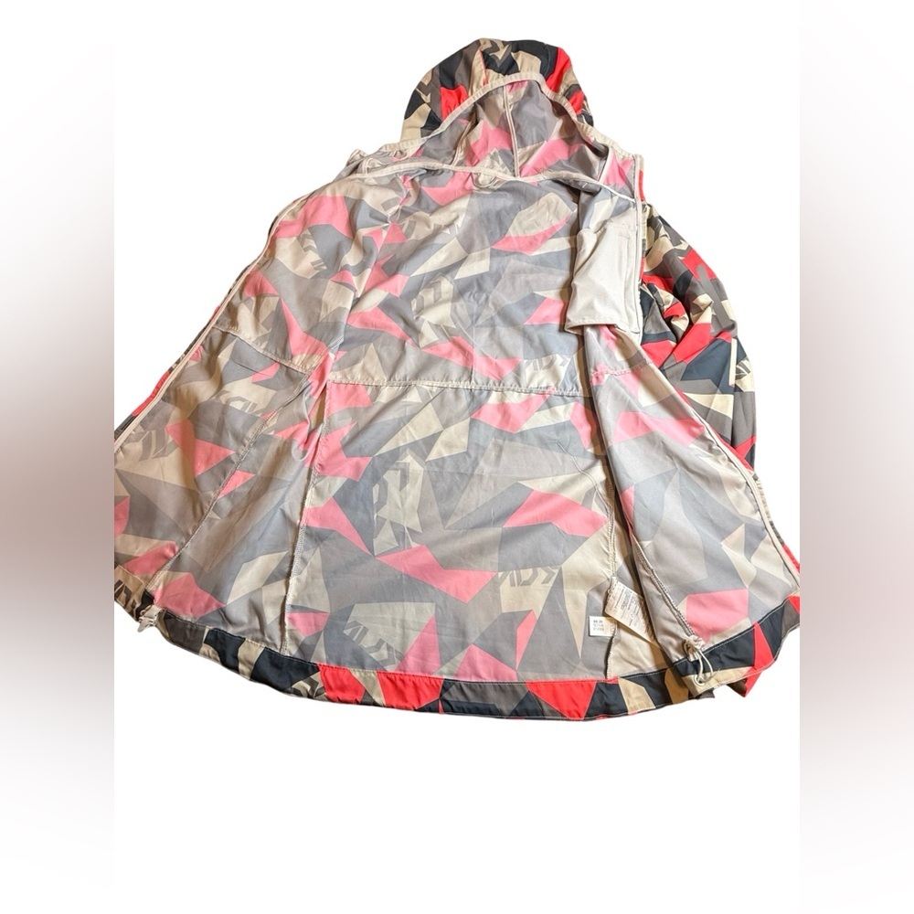 Adidas Women’s Running Windbreaker Jacket - Bold Geometric Print - Picture 4 of 11